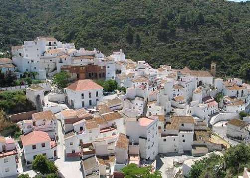 pueblo de Salares, en Málaga (Andalucía)